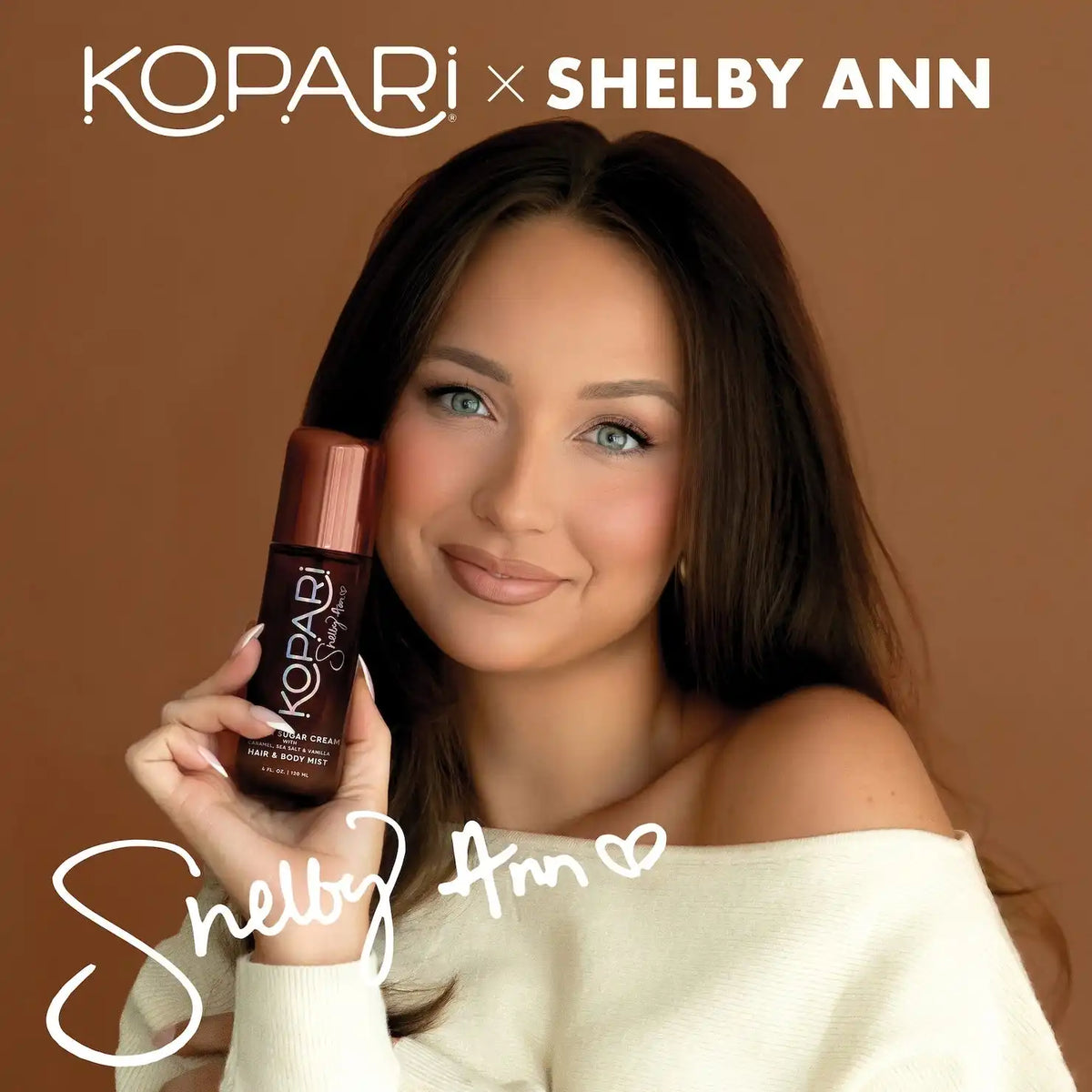 Shelby Ann Brown Sugar Cream Hair & Body Fragrance Mist