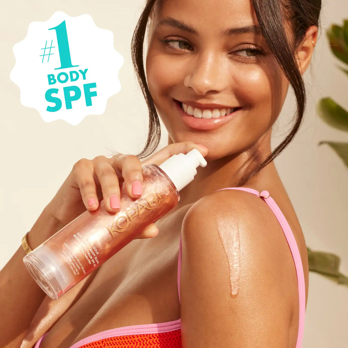Rose Gold Sun Shield Body Glow Sunscreen SPF 45